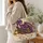 Regal Purple Dragon With Enchanted Books for Fantasy Reading and Dragon Lover Gifts Quilted Tote Bag - 3