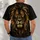 Golden-Eyed Lion Portrait for Wildlife Lovers and Bold Everyday Style All-over Print Unisex T-shirt - 4