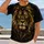 Golden-Eyed Lion Portrait for Wildlife Lovers and Bold Everyday Style All-over Print Unisex T-shirt - 2