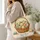Vintage Easter Egg Basket Scene for Springtime Hunts, Brunches and Family Celebrations Quilted Tote Bag - 3
