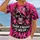 Pink Ribbon Skull for Breast Cancer Awareness Support and Resilience Gift All-over Print Unisex T-shirt - 2