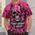 Pink Ribbon Skull for Breast Cancer Awareness Support and Resilience Gift All-over Print Unisex T-shirt - 6