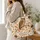 Autumn Owl And Golden Leaf Florals For Cozy Fall Outings And Woodland Nature Lovers Quilted Tote Bag - 3