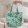 Turquoise Palm Tree Beach Escape for Sunny Summer Travel and Relaxed Coastal Getaways Quilted Tote Bag - 5