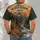 Mountain River Elk and Trout Wilderness Scene for Fishing and Hunting Adventures All-over Print Unisex T-shirt - 4
