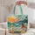 Vintage Sunset Surfer and Tropical Waves for Beach Days and Coastal Getaways Quilted Tote Bag - 5