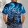 Northern Lights Stag And Snowy Mountains For Cozy Winter Nights All-over Print Unisex T-shirt - 4