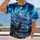 Northern Lights Stag And Snowy Mountains For Cozy Winter Nights All-over Print Unisex T-shirt - 2