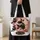 Retro Witch Silhouettes for Spooky Halloween Nights and Autumn Celebrations Quilted Tote Bag - 4