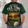 Iron Palm Silhouettes Retired Tee Time Golf Ball And Sunset Fairway For Relaxed Weekend Course All-over Print Unisex T-shirt - 4