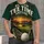 Iron Palm Silhouettes Retired Tee Time Golf Ball And Sunset Fairway For Relaxed Weekend Course All-over Print Unisex T-shirt - 1