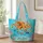 Octopus and Tropical Fish Coastal Escape for Ocean-Loving Women on Summer Getaways Quilted Tote Bag - 1