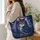 Mystic Galaxy Cat with Celestial Stars for Cat Lovers and Whimsical Night Sky Dreamers Quilted Tote Bag - 3