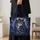 Mystic Galaxy Cat with Celestial Stars for Cat Lovers and Whimsical Night Sky Dreamers Quilted Tote Bag - 4
