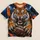 Fierce Roaring Tiger With Football for Game Day and Casual Sports Fans All-over Print Unisex T-shirt - 5