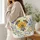 Golden Honeycomb Bees and Garden Blooms for Spring Birthday Gifts for Nature Lovers Quilted Tote Bag - 3