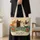Four Colorful Garden Cats Among Poppies for Everyday Market Days and Gifts for Cat Lovers Quilted Tote Bag - 4