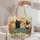 Four Colorful Garden Cats Among Poppies for Everyday Market Days and Gifts for Cat Lovers Quilted Tote Bag - 5