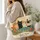 Four Colorful Garden Cats Among Poppies for Everyday Market Days and Gifts for Cat Lovers Quilted Tote Bag - 3