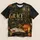 Autumn Grace Cross, Open Bible and Pumpkin for Fall Faith and Cozy Home Devotion All-over Print Unisex T-shirt - 5
