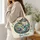 Colorful Swirling Cat for Everyday Pet Lover Style and Cat Mom Birthday Gifts Quilted Tote Bag - 3