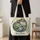 Colorful Swirling Cat for Everyday Pet Lover Style and Cat Mom Birthday Gifts Quilted Tote Bag - 4