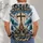 Open Sea Cross And Praying Hands For Christian Faith And Daily Encouragement Gift All-over Print Unisex T-shirt - 4