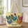 Colorful Rooster and Hens for Farmhouse Holiday Gifting and Country Style Lovers Quilted Tote Bag - 1