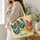 Colorful Rooster and Hens for Farmhouse Holiday Gifting and Country Style Lovers Quilted Tote Bag - 3