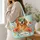 Golden Retriever with Poppies for Summer Garden Days and Gifts for Dog Lovers Quilted Tote Bag - 3