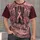 Pink Western Cowboy Boots With Cancer Support Ribbon for Rodeo Nights and Everyday Courage All-over Print Unisex T-shirt - 1