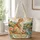 Folk Art Cat Beneath Golden Sun for Nature Lovers and Thoughtful Pet Lover Gifts Quilted Tote Bag - 1