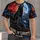 Howling Wolf Beneath Blood Moon for Wilderness Nights and Free-Spirited Outdoor Style All-over Print Unisex T-shirt - 1