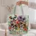 Sunglasses-Wearing Dog Quartet With Colorful Blooms For Pet Lover Birthday Gifting Quilted Tote Bag - 5