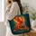 Rising Phoenix, Books And Teacup For Fantasy Reading And Book Club Gifts Quilted Tote Bag - 3