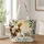 Calico Cat and Bluebird in a Botanical Garden for Cozy Nature Lovers and Cat Fans Quilted Tote Bag - 1