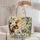 Calico Cat and Bluebird in a Botanical Garden for Cozy Nature Lovers and Cat Fans Quilted Tote Bag - 5