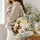 Calico Cat and Bluebird in a Botanical Garden for Cozy Nature Lovers and Cat Fans Quilted Tote Bag - 3