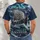 Viking Longship in Stormy Arctic Seas for Norse Mythology Fans All-over Print Unisex T-shirt - 4