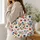Patriotic Wildflowers and Stars for Fourth of July Celebrations and Summer Style Quilted Tote Bag - 3