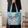 Colorful Octopus Couple Undersea Scene for Coastal Vacation Gifts and Beach Days Quilted Tote Bag - 4