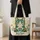 Colorful Folk Art Cat and Patchwork Quilt Motifs for Everyday Cat Lovers Quilted Tote Bag - 4
