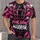 Pink Football Awareness Helmet and Ribbon for Game Day Cancer Support All-over Print Unisex T-shirt - 1