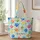 Colorful Rainbow Paw Prints for Summer Pet Lovers and Animal-Loving Women Quilted Tote Bag - 1
