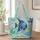 Colorful Tropical Reef Fish and Coral for Coastal Summer Beach Days and Fishing Lovers Quilted Tote Bag - 1