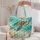 Sea Turtle Ocean Shoreline for Beach Holidays and Summer Adventures for Ocean Lovers Quilted Tote Bag - 5