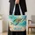 Sea Turtle Ocean Shoreline for Beach Holidays and Summer Adventures for Ocean Lovers Quilted Tote Bag - 4