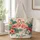 Coral Flamingos And Tropical Hibiscus For Summer Beach Days And Her Quilted Tote Bag - 1