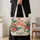 Coral Flamingos And Tropical Hibiscus For Summer Beach Days And Her Quilted Tote Bag - 4