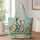 Colorful Patchwork Goose Family for Farmhouse Living and Animal Lover Gift Giving Quilted Tote Bag - 1